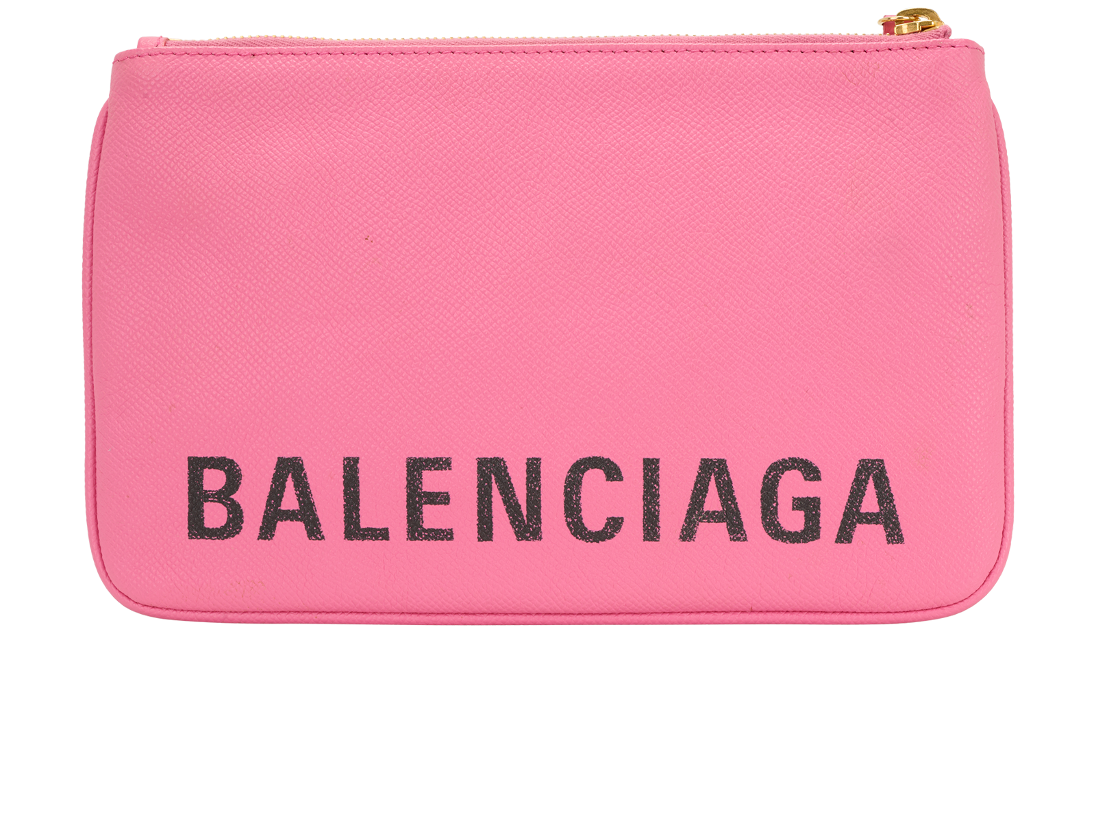 Balenciaga Logo Ville Pouch, &pound;220, Accessories, Pink, Leather, Back view